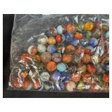 Bag of VTG Assorted Glass Marbles 1.3 lbs
