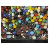 VTG Bag of 1.14 lbs of Mixed Vintage Glass Marbles
