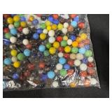 VTG Bag of 1.14 lbs of Mixed Vintage Glass Marbles