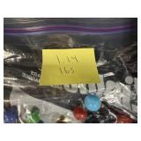 VTG Bag of 1.14 lbs of Mixed Vintage Glass Marbles