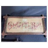 Set of 3 Framed Antique Needleworks and Print Artwork