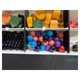 Vintage Bakelite Poker Chips and Game Pieces Collection in Organizer Case