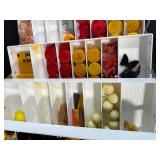 Vintage Bakelite Poker Chips and Game Pieces Collection in Organizer Case