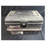 Vintage Bakelite Poker Chips and Game Pieces Collection in Organizer Case