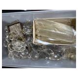 Assorted Vintage Chandelier Crystal Prisms and Pendants