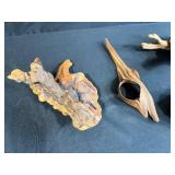 Collection of Antique Unique Natural Wood Knots and Burl Pieces