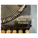 Vintage Remington Portable Typewriter with Carry Case - untested