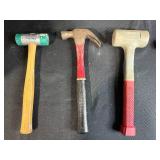 Collection of Hammers, Hand Plane, and Plastic Bucket