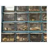 Metal Drawer Cabinet with Assorted Hardware Fasteners