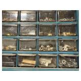 Metal Drawer Cabinet with Assorted Hardware Fasteners