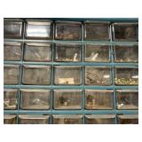 Metal Drawer Cabinet with Assorted Hardware Fasteners