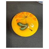 Collection of VTG Decorative Tins and Trinket Boxes with Blue Glass Cup