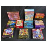 Collection of Jigsaw Puzzles Assorted Themes and Piece Counts