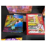 Collection of Jigsaw Puzzles Assorted Themes and Piece Counts