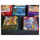 Collection of Jigsaw Puzzles Assorted Themes and Piece Counts