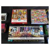 Lot of Assorted Jigsaw Puzzles Scenic and Themed 350-750 Piece