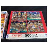 Collection of Jigsaw Puzzles Including White Mountain, Ceaco, and Scenic Themes