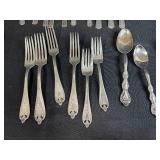 Assorted Vintage Silverplate Flatware Lot - Rogers Bros, Court & Prino
