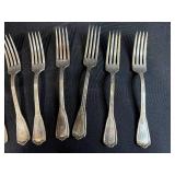 Vintage Silver Plate Flatware Set - Forks, Knives, Spoon