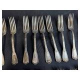 Vintage Silver Plate Flatware Set - Forks, Knives, Spoon