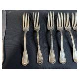 Vintage Silver Plate Flatware Set - Forks, Knives, Spoon