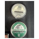 Dick and Jane Book, Mini Pop-Up Book, and Set of 4 Conversation Coasters