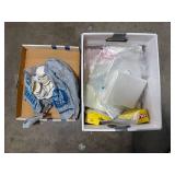 Collection of Plastic Bags and Round Paper Tags with String