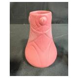 Art Pottery Vase, Carved Figurine, and Set of 4 Animal Slate Coasters