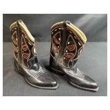 Collection of 3 Vintage Miniature Shoes and Boots Including Ceramic and Wood Clogs