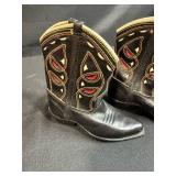 Collection of 3 Vintage Miniature Shoes and Boots Including Ceramic and Wood Clogs