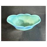 Van Briggle Art Pottery Console Bowl in Blue Ombre Glaze