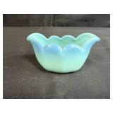 Van Briggle Art Pottery Console Bowl in Blue Ombre Glaze