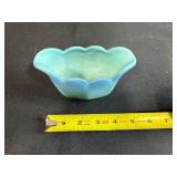Van Briggle Art Pottery Console Bowl in Blue Ombre Glaze