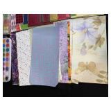 Assorted Art and Craft Supplies with Brush Set, Paper, and Ephemera