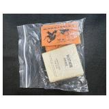 Vintage Marbles in Glass Vase with Monopoly Game Money and Cards