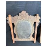 Set of 4 Vintage and Antique Picture Frames with Winter Scene Painting