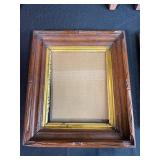 Set of 4 Vintage and Antique Picture Frames with Winter Scene Painting