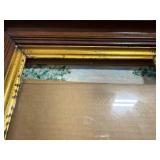 Set of 4 Vintage and Antique Picture Frames with Winter Scene Painting