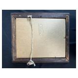 Set of 4 Vintage and Antique Picture Frames with Winter Scene Painting