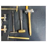 Collection of Jewelry Making and Metalworking Tools with Hammers and Dapping Sets