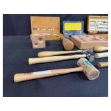 Collection of Jewelry Making and Metalworking Tools with Hammers and Dapping Sets
