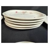Collection of Vintage Restaurant Ware and Floral China Plates - Stella