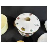 Vintage Milk Glass and Ceramic Kitchenware Collection - Bowls, Mugs, Casserole Dishes