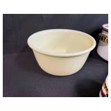 Vintage Milk Glass and Ceramic Kitchenware Collection - Bowls, Mugs, Casserole Dishes