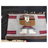 Collection of Woven Wool Rug Placemats and Coasters with Southwestern Designs