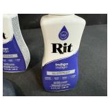 Tie-Dye Kit with 3 Bottles Indigo Rit Dye, Fabric, Rubber Bands, Marbles, Wooden Spoon - contents unverified