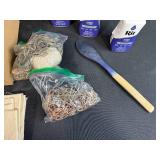 Tie-Dye Kit with 3 Bottles Indigo Rit Dye, Fabric, Rubber Bands, Marbles, Wooden Spoon - contents unverified
