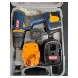 Ryobi 12V Cordless Drill Set with Case, Batteries, and Charger