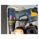 Ryobi 12V Cordless Drill Set with Case, Batteries, and Charger