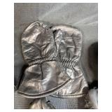 Lot of 2 Pairs Steel Shank Winter Boots (Size 8 and 11) with 3 Pairs of Gloves and Mittens